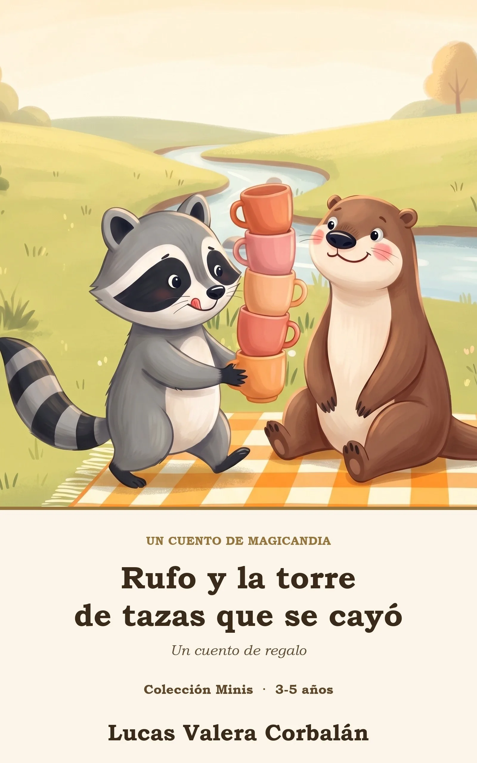 Cubierta de Rufo y la torre de tazas que se cayó