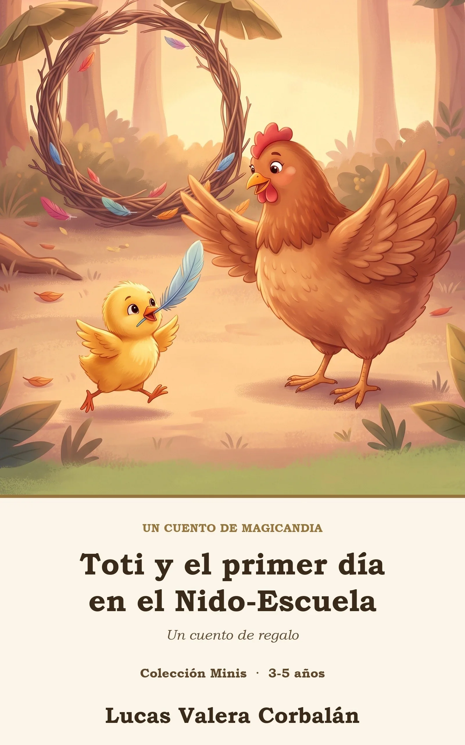 Cubierta de Toti y el primer día en el Nido-Escuela