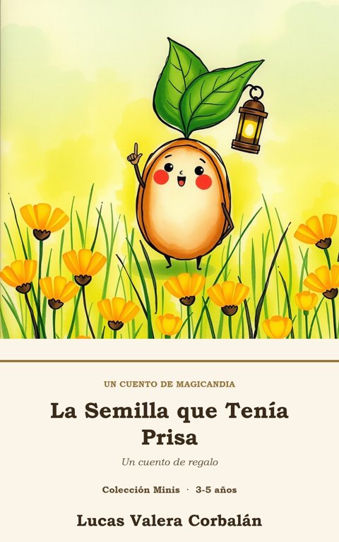 Cubierta de «La Semilla que Tenía Prisa», Colección Minis, 3 a 5 años